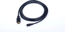 HDMI–HDMI Micro kaabel v2.0 1,8 m kullatud otstega