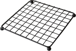 Metallist poti alus 19 × 19 × 2 cm, must