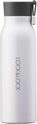 Roostevabast terasest termospudel LOCK & LOCK 500 ml, valge