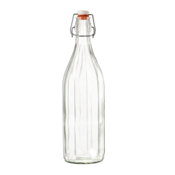 Costolata klaaspudel klambriga 1 l