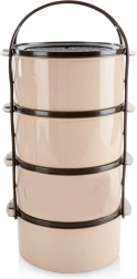 Plastist neljakorruseline toidukonteiner 4×1,5 l