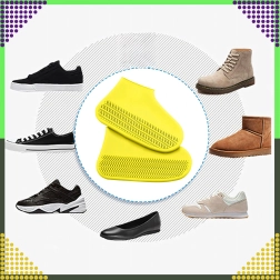 Veekindlad silikoonist libisemisvastased kingakatted, suurus M, kollased