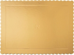 Kuldne ristkülikukujuline tordialus 40 × 30 cm