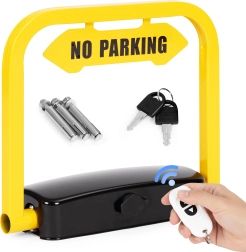 Folding parking lock 35 cm with key, remote control and alarm