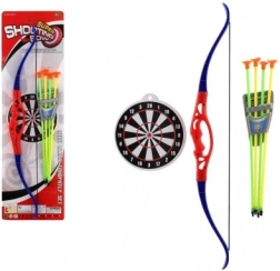 Plastikust laste vibukomplekt nooltega TEDDIES