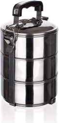 Set of 3 Stainless Steel Food Containers BANQUET Story Line