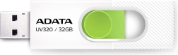 Mälupulk ADATA UV320 32GB USB3.2 Valge-Roheline