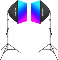 Neewer NK800 komplekt kahe softboksi ja RGB pirnidega