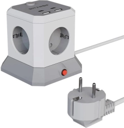 BlitzWolf pikendusjuhe USB ja AC pistikupesadega