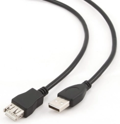 USB 2.0 pikenduskaabel AM–AF 4,5 m must