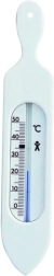 Bathroom thermometer 19 cm – White