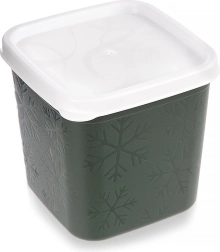 Plastist toidukarp kaanega 380 ml, roheline