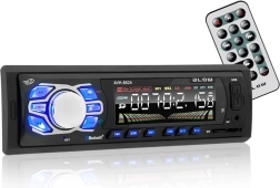 Bluetoothiga autoraadio MP3/USB/SD sisenditega