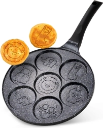 Graniitkattega munapann BLACK LINE, 26 cm, 7 avaga