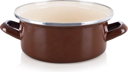 Emailpott Brown 18,5 cm, 1,6 l