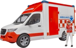 Mercedes-Benzi Sprinteri kiirabiauto Bruder koos meediku, valgus- ja heliefektidega