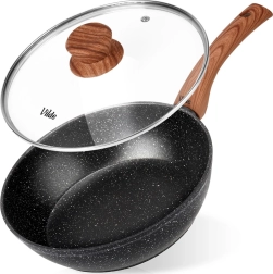Graniitkattega sügav pann klaaskaanega GRANITICA WOOD 24 cm, 2,2 l