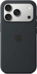 MagSafe’iga silikoonümbris iPhone 17 Pro jaoks – must