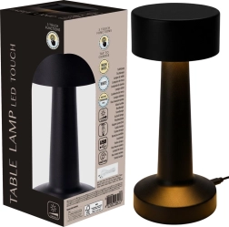 Must lauapealne LED-lamp 21 cm
