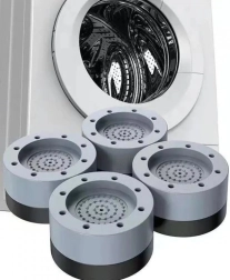 Vibratsioonivastased kummist alused pesumasinale, nõudepesumasinale, kuivatile ja külmikule, 4 tk