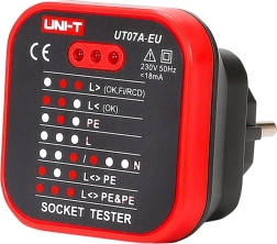 Pistikupesade tester UNI‑T UT07A‑EU