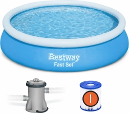 Isepaigaldatav bassein Bestway Fast Set 366 × 76 cm koos filterpumbaga