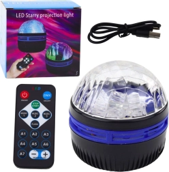 LED-täheprojektor kaugjuhtimispuldi ja valgusefektidega