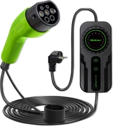 Mobiilne elektriautode laadija reguleerimisega 2in1 tüüp 2 | schuko | 3,5 kW | 230 V | LCD | kaasaskantav | wallbox | 5 m