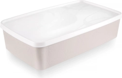 Plastkarp toidu jaoks kaanega 2 l beež