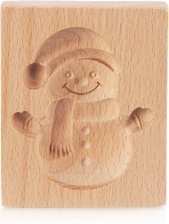 Puidust küpsisevorm lumememm 11 × 9,5 cm