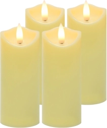 LED-koonluküünlused lampionidele 12,5 × 5 cm, komplekt 4 tk RUHHY