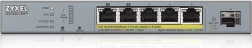Hallatav CCTV PoE lüliti GS1350-6HP, 60 W, 802.3bt, pika ulatusega