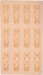 Beež silikoonvorm küpsiste ja pralinee jaoks 29,5 × 17 × 1,5 cm