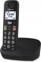 Panasonicu juhtmevaba telefon suurte nuppudega