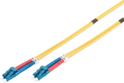 Ühemoodiline (singlemode) optiline patchcord OS2 LC–LC duplex 5 m kollane