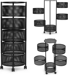 ModernHome’i 5 pöörleva metallkorviga köögiriiul