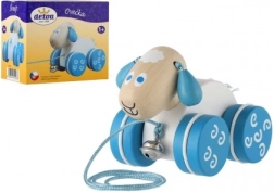 Puidust tõmmatav mänguasi Lammas lastele