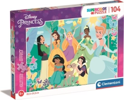 Clementoni sädelev pusle Disney printsessid aias 104 tükki