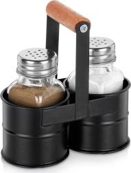 Soola- ja pipratoosidega komplekt alusega, 3-osaline