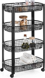 Four-tier rolling rack 46.5 × 26 × 79 cm