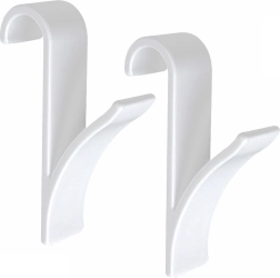 Plastic radiator hooks, 2 pcs – universal hanging hooks without drilling
