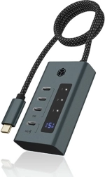 USB‑C jaotur IB-HUB1454-C31 4 pordi ja 24 W toitega
