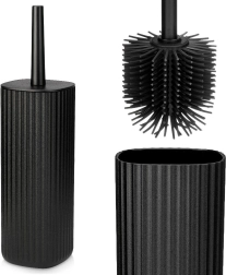 Silikoonist WC-hari alusega Vilde must 36 cm – 1 tk