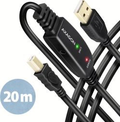 USB 2.0 aktiivkaabel AXAGON 20 m