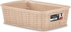 Plastikust korv Elegance 20 × 14 × 6 cm – Beež