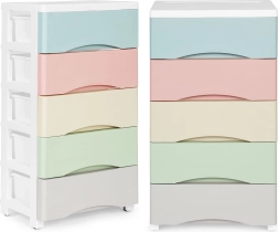 Ratastel plastkummut 5 värvilise sahtliga ModernHome