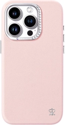 Täheline ümbris iPhone 15 Pro jaoks, roosa