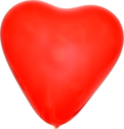 Täispuhutavad südamekujulised õhupallid 26 cm – komplekt 10 tk