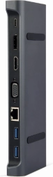 USB-C 9-ühes adapter HDMI, USB-C PD, VGA, DP, USB ja LAN-iga