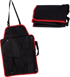 Grilli põll taskutega ja reguleeritava rihmaga